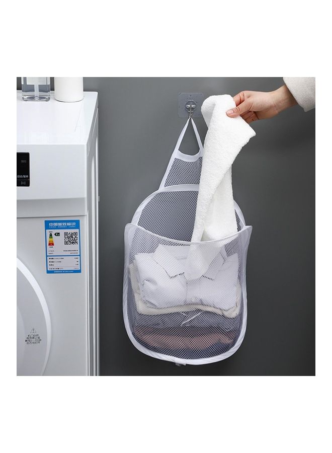 Loquat Foldable Laundry Basket White - Image 5