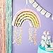 BLUE PANDA Pull String Rainbow Pinata Small 165 x 10 x 3 In Pastel Mini Birthday Pinata for Rainbow Birthday Decor - Image 4