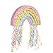 BLUE PANDA Pull String Rainbow Pinata Small 165 x 10 x 3 In Pastel Mini Birthday Pinata for Rainbow Birthday Decor - Image 3