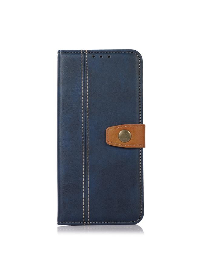 S-TOP Case For Samsung Galaxy M53 5G Stitching Thread Calf Texture Leather Phone Case - Image 2