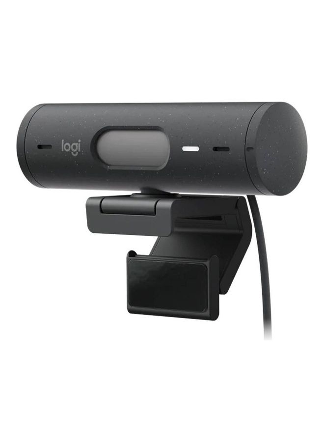 Logitech Brio 500 Full HD Webcam with Auto Light Correction, Show Mode, Dual Noise Reduction Mics, Privacy Cover, Works Microsoft Teams, Google Meet, Zoom, USB-C Cable Black - Image 2