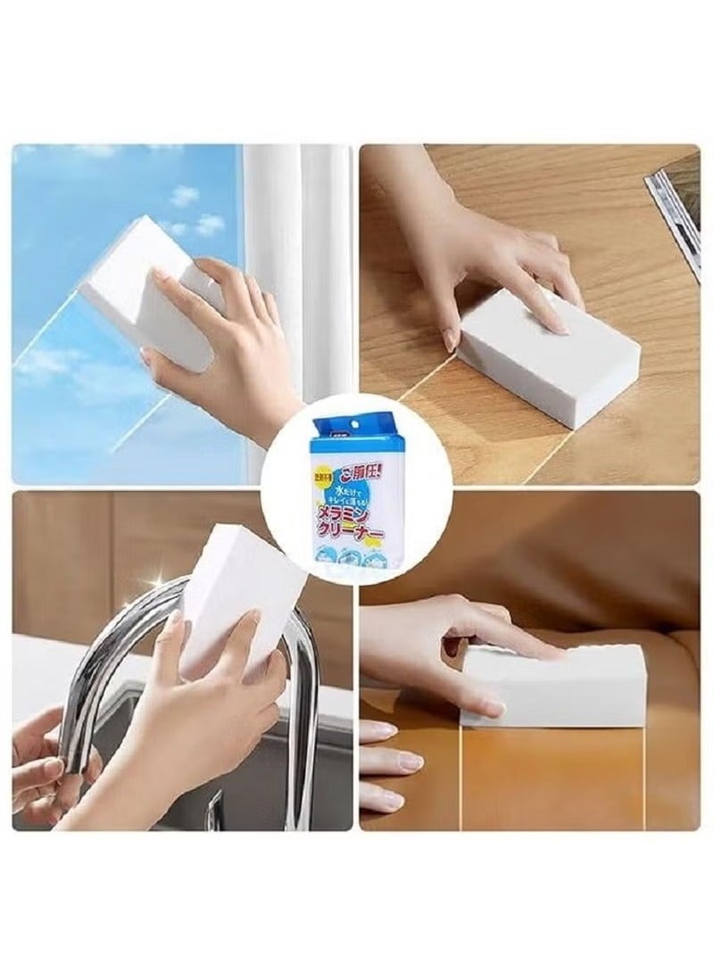 Magic Cleaning Sponge – Multi-Purpose Removes Tough Stains Without Cleaners Perfect for Kitchen, Bathroom, Walls & More – White  - Image 3
