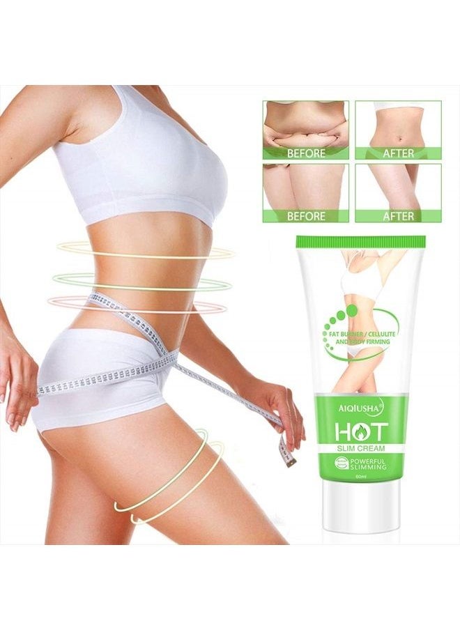AIQIUSHA Hot Cream, Cellulite Slimming & Firming Cream, Abdominal Fat Burner, Deep Tissue Massage and Muscle Relaxant for Shaping Waist, Abdomen and Buttocks(2 Pack)  - Image 1