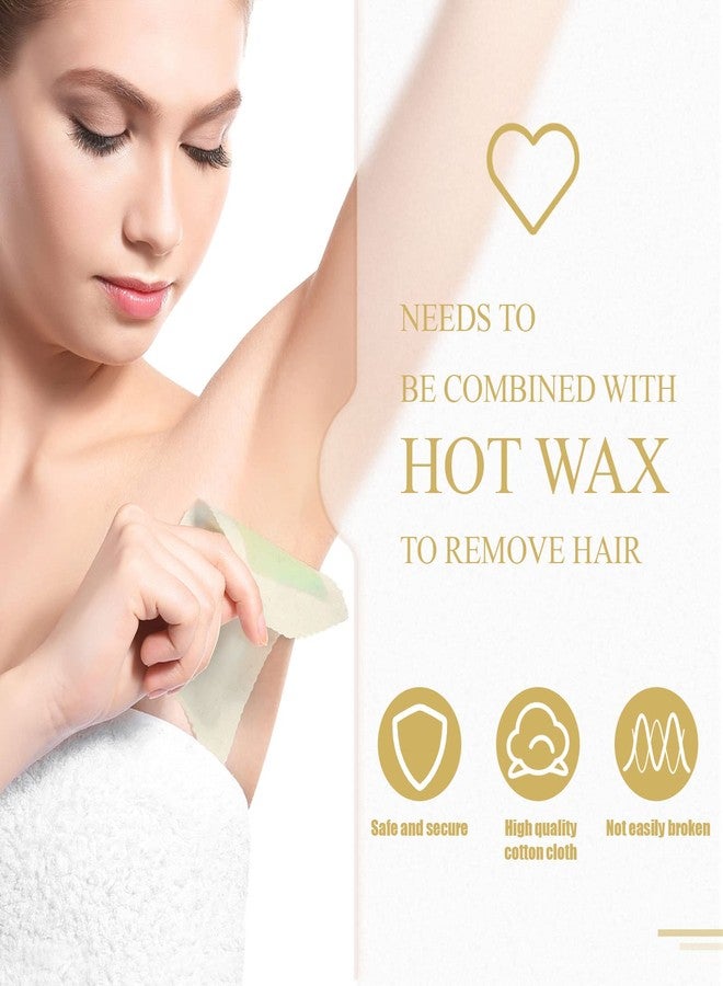 Loopeer 300 Pcs Natural Muslin Epilating Face Wax Strips Hair Removal Eyebrow Precut Body Facial Cotton Wax Cloth Strip for Women Men(8 x 2.8 Inch) - Image 4