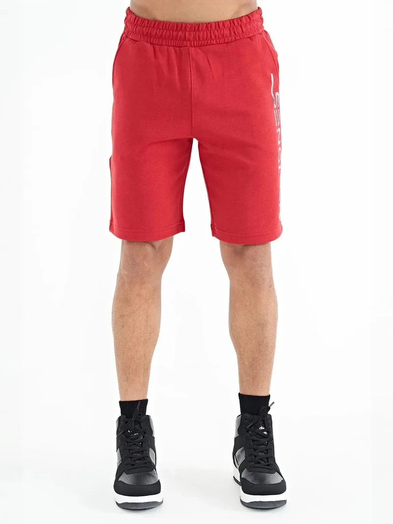 تومي لايف TOMMY Men's Printed Fleece Sweat Shorts