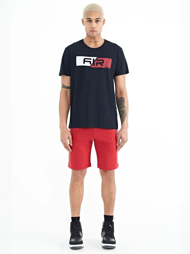 تومي لايف TOMMY Men's Printed Fleece Sweat Shorts