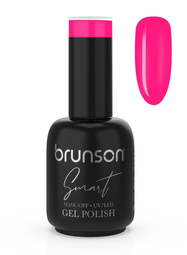 Gel Nail Polish, 15ml Smart Gel Nails Glossy Shine Finish Long Lasting Soak off UV/LED Gel Polish for Nail Art French Manicure Pedicure Salon Quality Chip Resistant Gel Nail Extensions BSM045