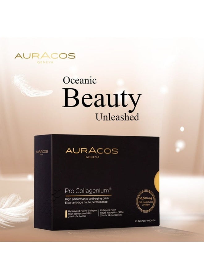Auracos Geneva Pro Collagenium High Performance Anti Aging Drink Pack 1050ml 3Pcs