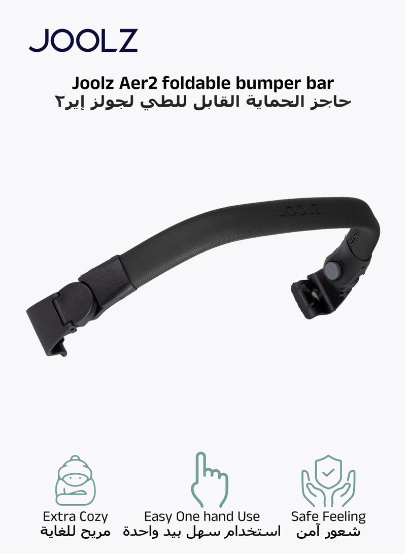 JOOLZ Foldable Bumper Bar for Stroller | Extra Cozy & Secure | Easy One-Hand Use | Quick Fold | Stylish Design | Safe for Toddlers | Compatible with Joolz | 10 x 50 x 8 CM - Image 1