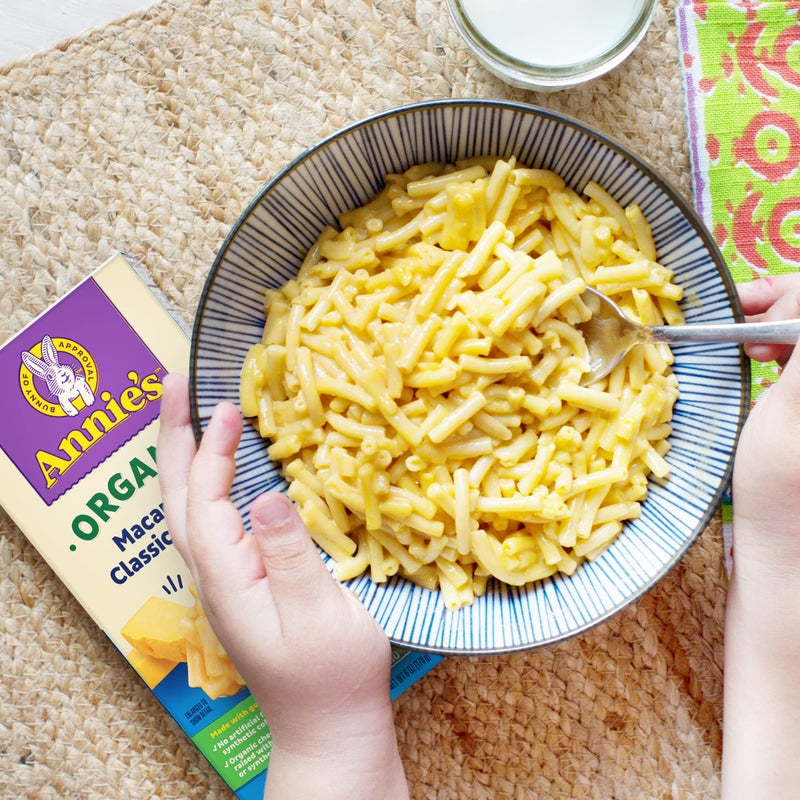 Annie's Annie’s Macaroni Classic Cheddar Organic Mac and Cheese Dinner with Organic Pasta, 6 OZ (Pack of 12) - Image 4