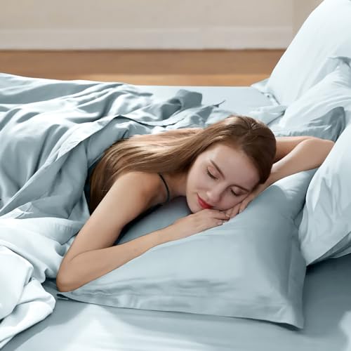 Mush 100% Bamboo King Size Bed Sheet 108x108 inches | 400TC Premium Bamboo Bedsheet for Double Bed | Ultra Soft, Natural Breathable & Cooling Double Bed Luxury Sheets | Pack of 1, Arctic Teal - Image 2