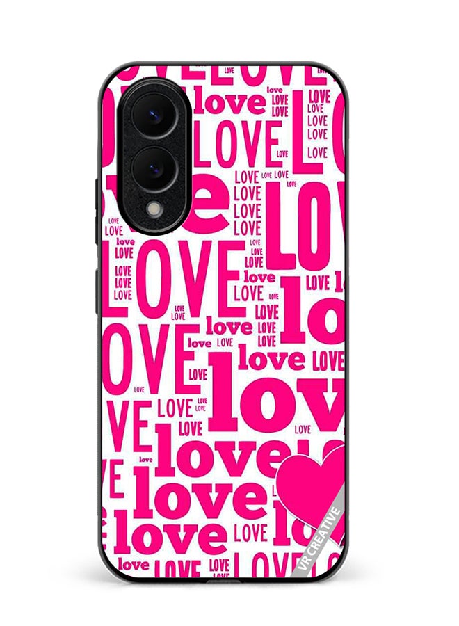 VR CREATIVE Protective Case Cover For Samsung Galaxy S25 Edge Love Magazine Design Multicolour