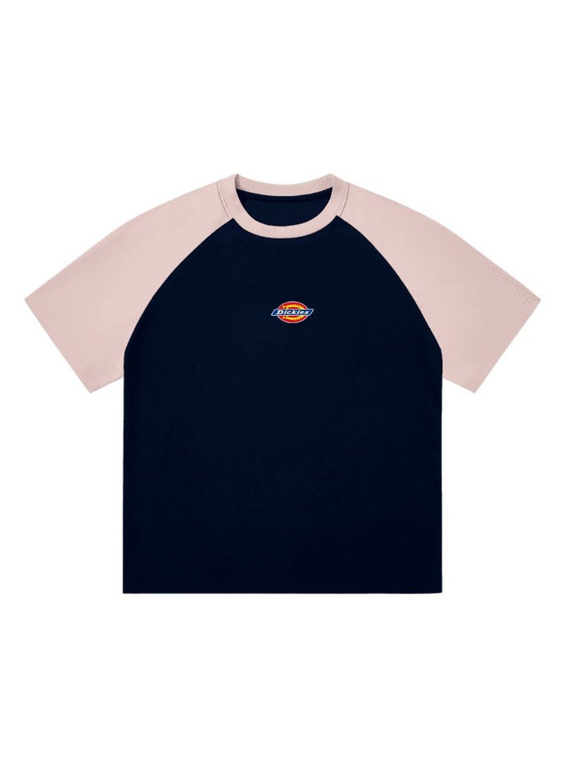 Dickies Loose short-sleeved T-shirts for men and women with shoulder inserts in summer with contrast stitching. - Image 5