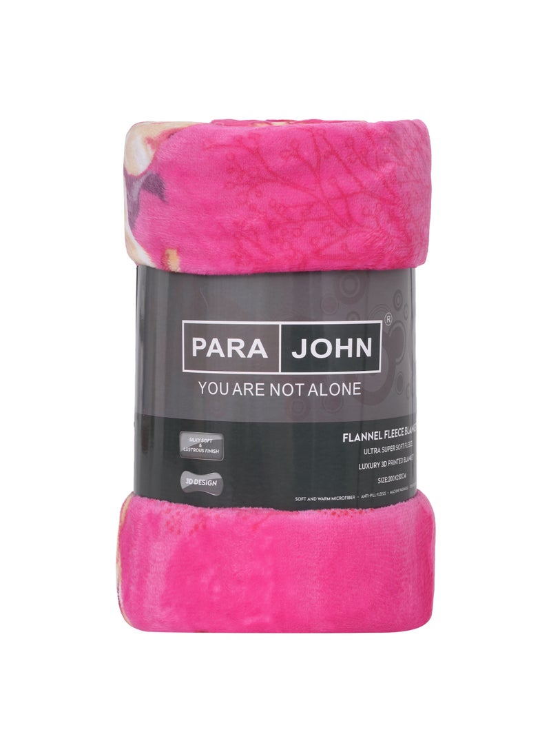 PARAJOHN Para John Double Flannel Fleece Blanket 200x230 cm Polyester Blanket - Image 2
