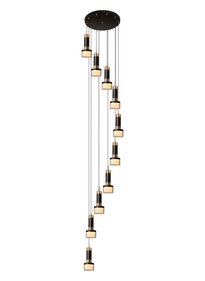 Best Power Modern LED 10 Lights Chandelier 6929-10 - 3 Lighting Levels, 50W, 250 cm Adjustable Length, Elegant and Contemporary Design  - Image 2