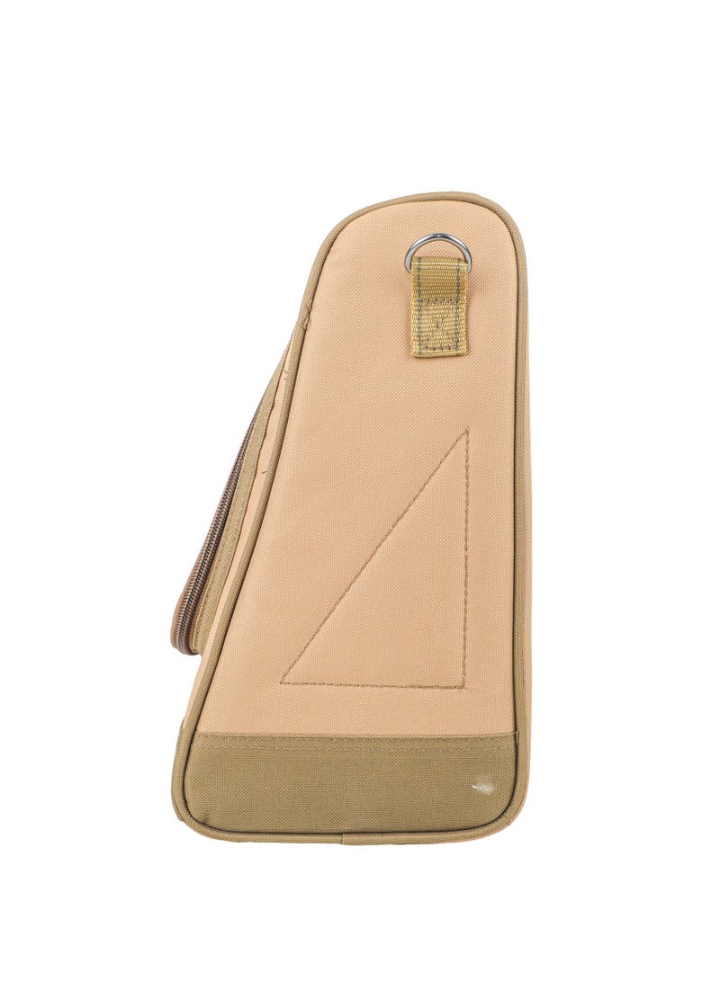 ALGHAFA Alghafa, Thermos bag with cup holder, for trips, camping, kaki color, small size 23*17*31.5 cm  - Image 3