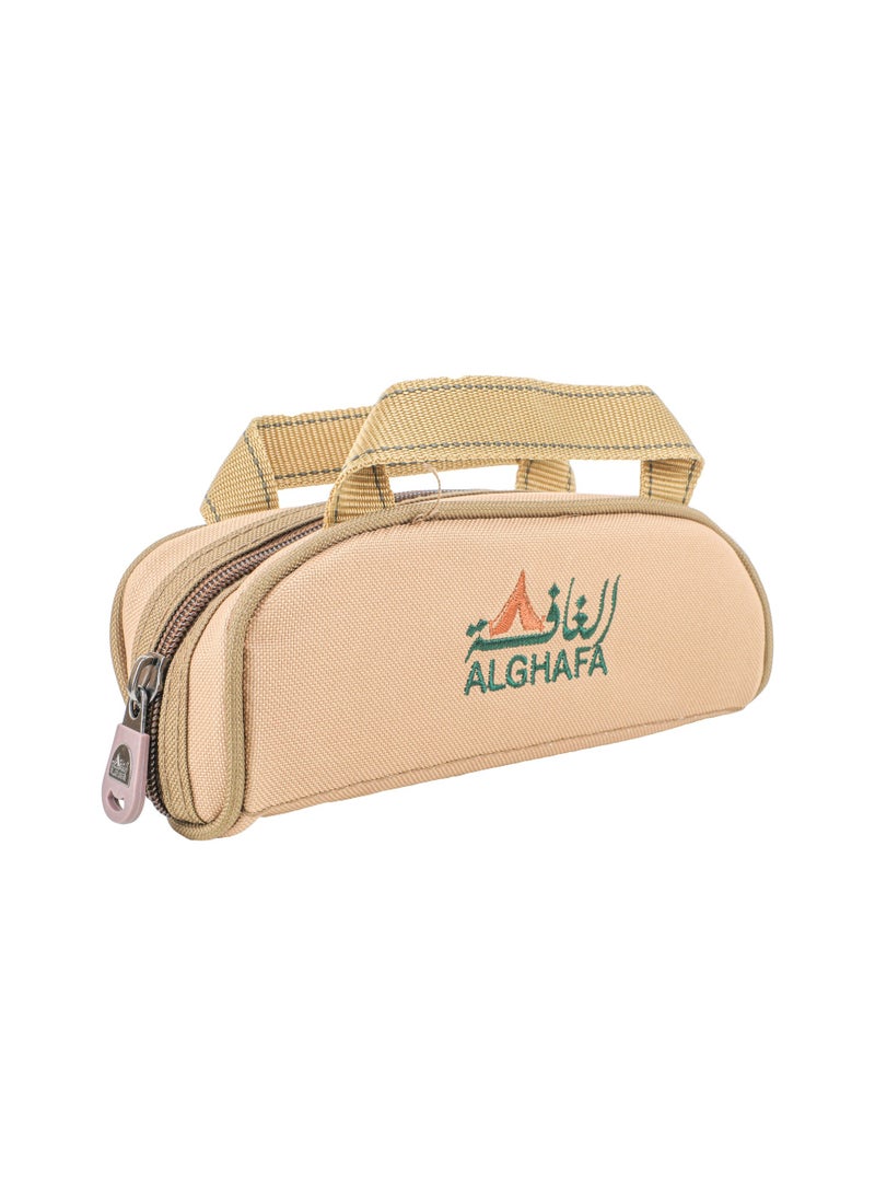 ALGHAFA Alghafa, Thermos bag with cup holder, for trips, camping, kaki color, small size 23*17*31.5 cm  - Image 4