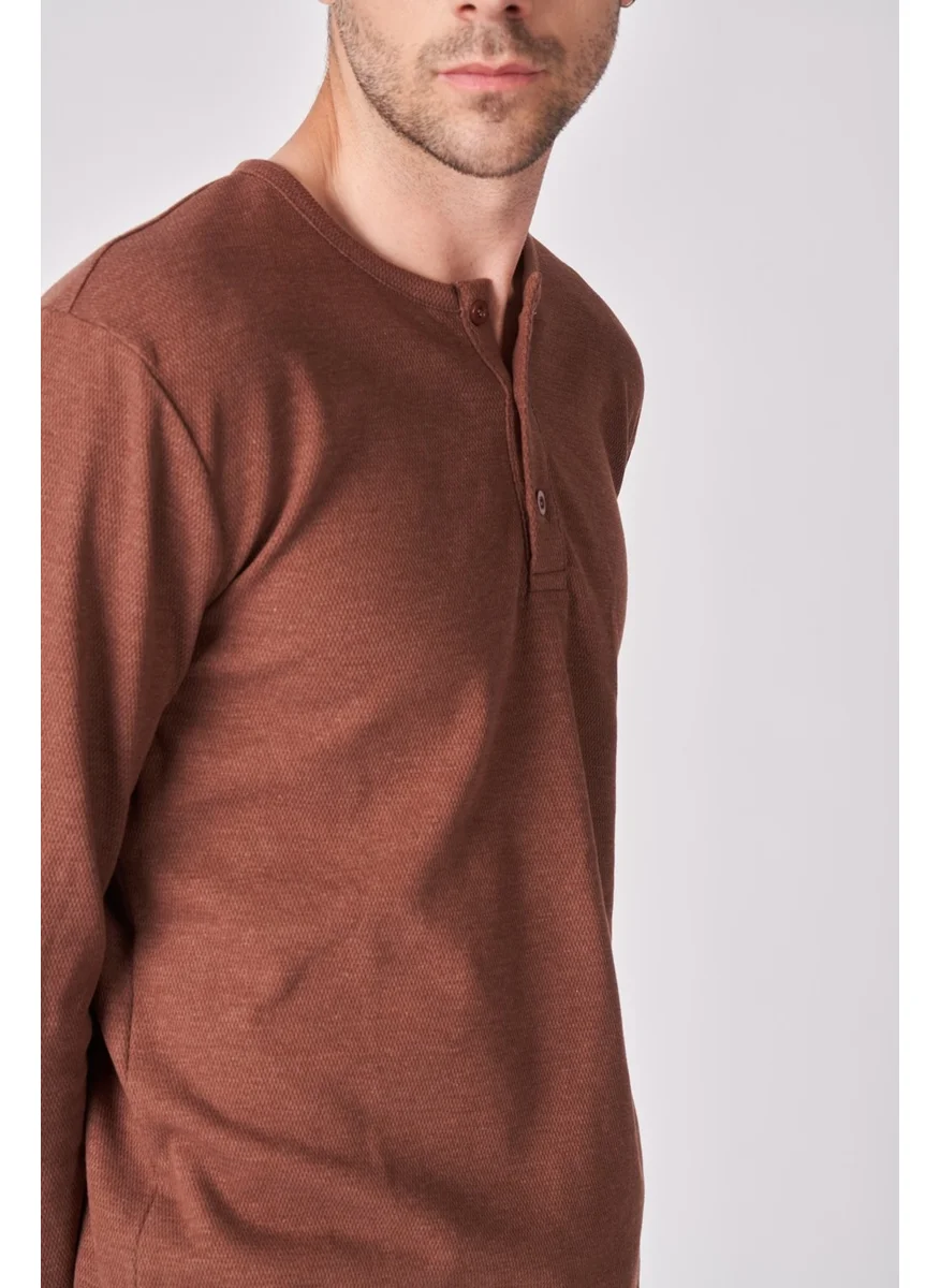 Defy'S Men's Cotton Blend Long Sleeve T-Shirt
