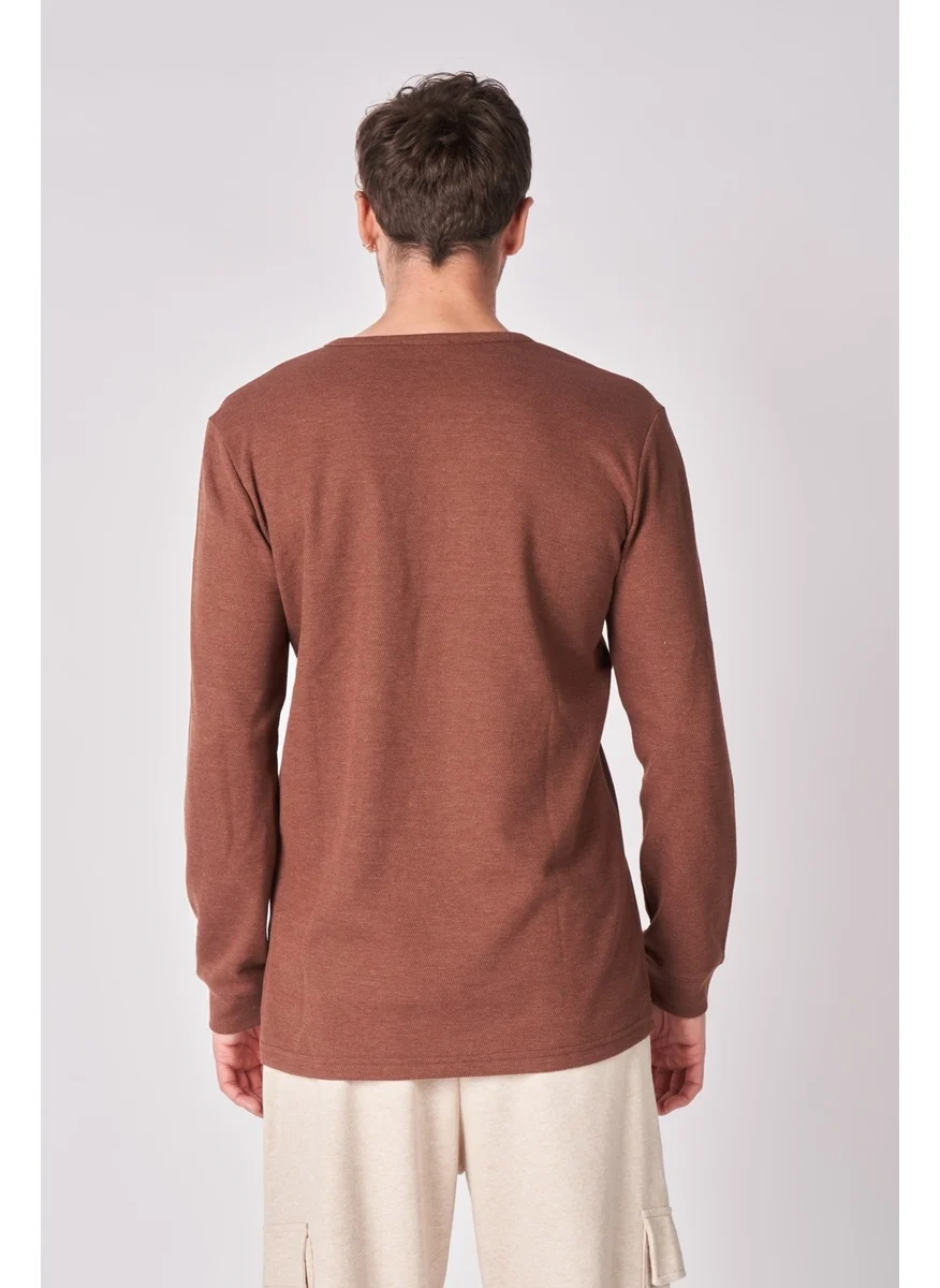 Defy'S Men's Cotton Blend Long Sleeve T-Shirt