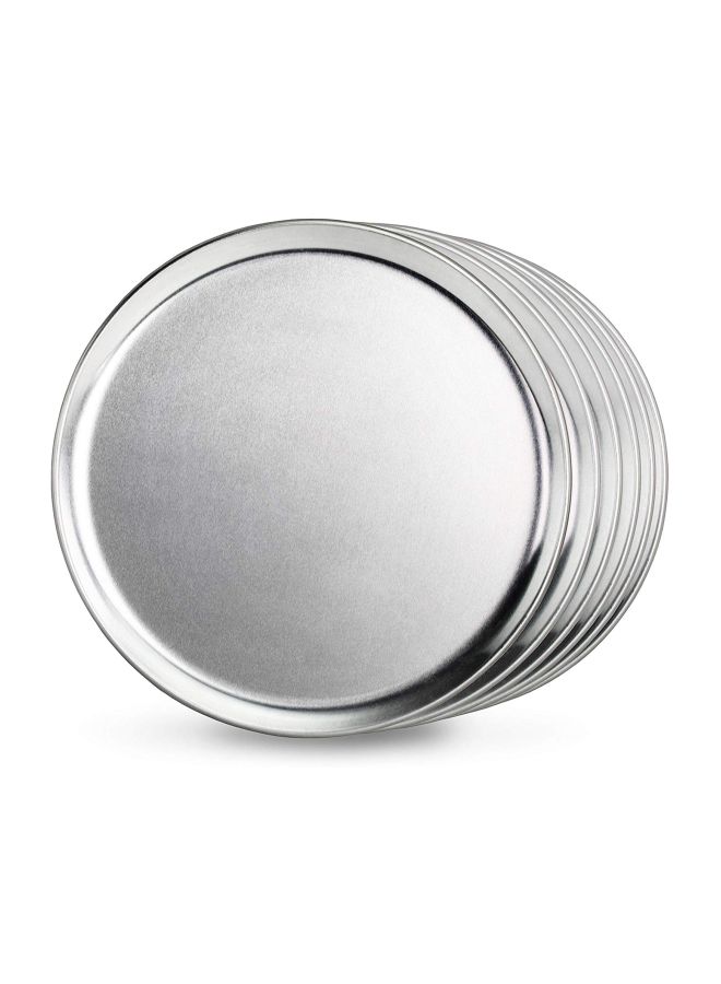 نيو ستار فود سيرفيس مجموعة صواني بيتزا من الألومنيوم من 6 قطع - Image 2