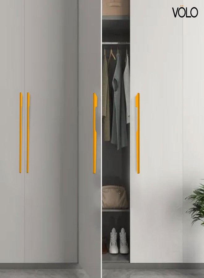 VOLO Cabinet Handles - Multi-Use Aluminium Pull Handles for Wardrobes, Drawers, Sliding Closets & Doors in Kitchen, Office & Bedroom | Pack of 2 (SAC-40) (Gold, 288MM (12 INCH)) - Image 3