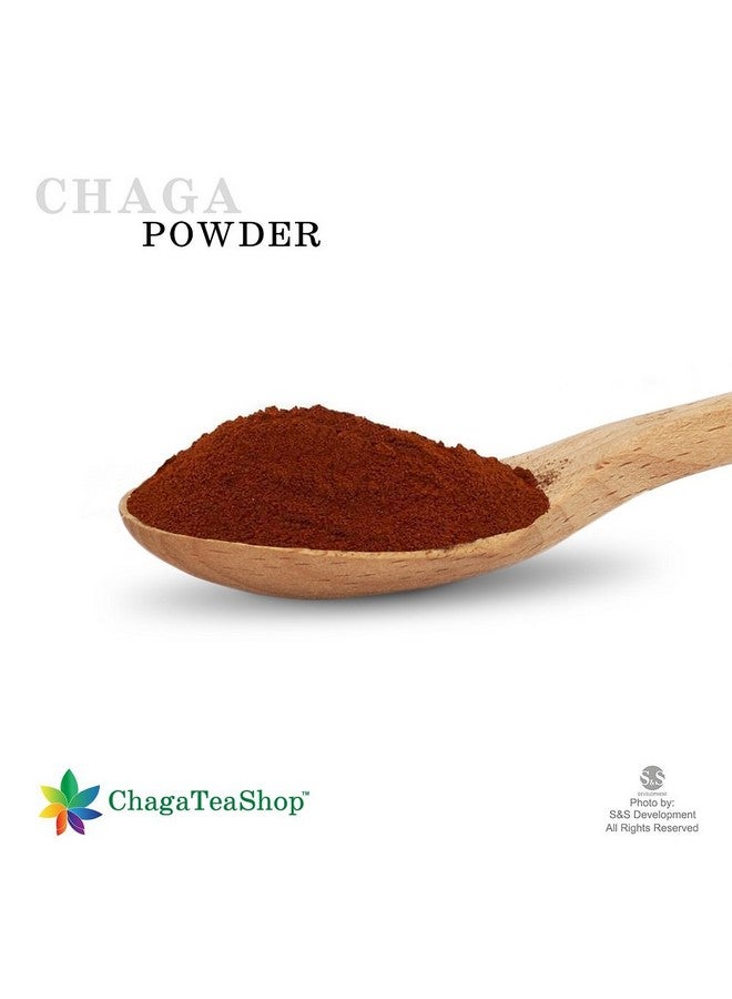 ChagaTeaShop مسحوق فطر تشاجا السيبيري الخام المحصود من البرية طبيعي بالكامل 5 أوقية (142 جرام) - Image 3