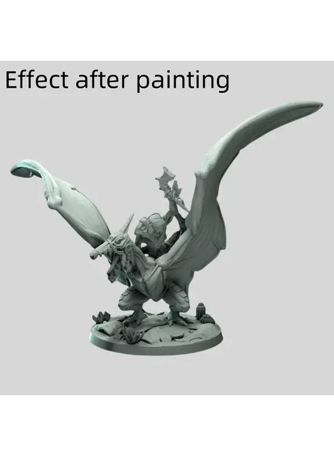 Shaobingxiyi Lizard Sentinel 3D Printed Miniature Model With Spear Shield For Tabletop RPG - Image 2