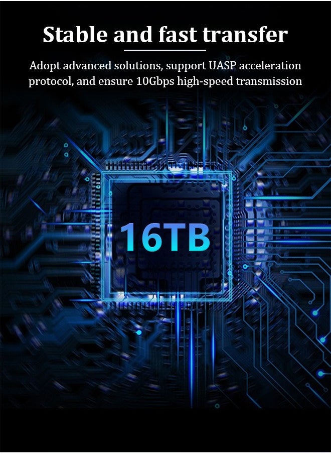 ماركة غير محددة القرص الصلب المحمول لأحدث تكنولوجيا USB3.1 (USB3-1)، والقرص الصلب القابل للتوسيع المحمول 16TB (16TB)  - Image 4