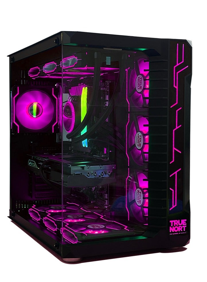 Truenort StormX 5060 Gaming PC â€“ AMD Ryzen 7 7800X 3D | 32GB RAM | 2TB SSD |NVIDIA GeForce RTX 5060 Graphic Card | Windows 11 Pro | TrueNort RGB Gaming Case Black  - Image 1