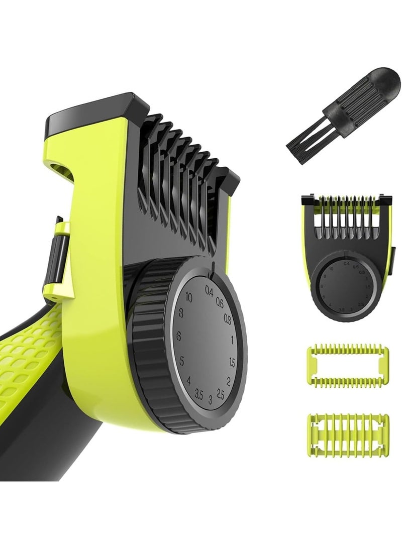 FAYET 14-in-1 Adjustable Guards & Combs Set for Philips OneBlade QP2520/2530/2620/2630, Precision Trimming Attachments 0.4–10mm for Beard & Body Hair - Image 1