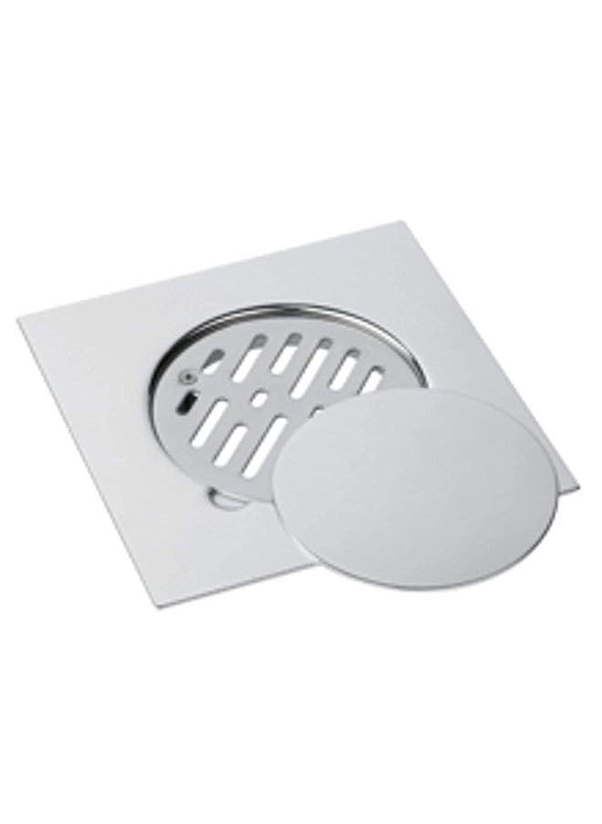 Ferplast Floor Drain With Screwed Plate And Cover Plate Vertical Outlet120 Mm 
