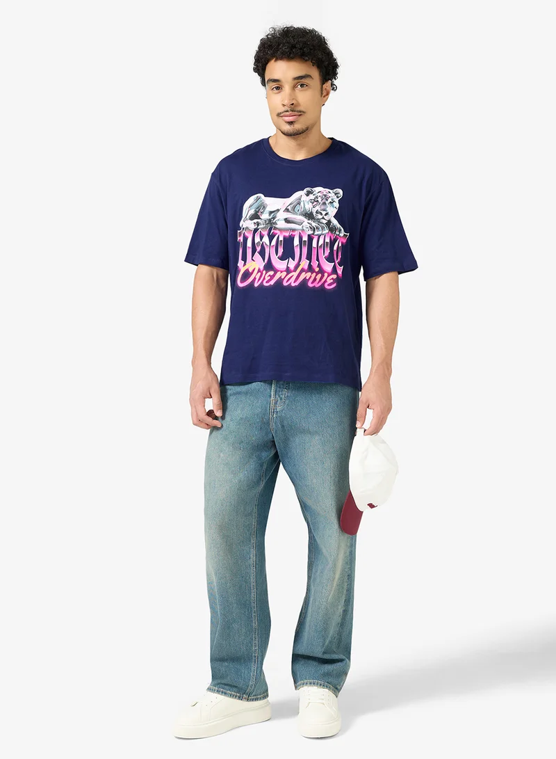 JACK & JONES Graphic Crew Neck T-Shirt