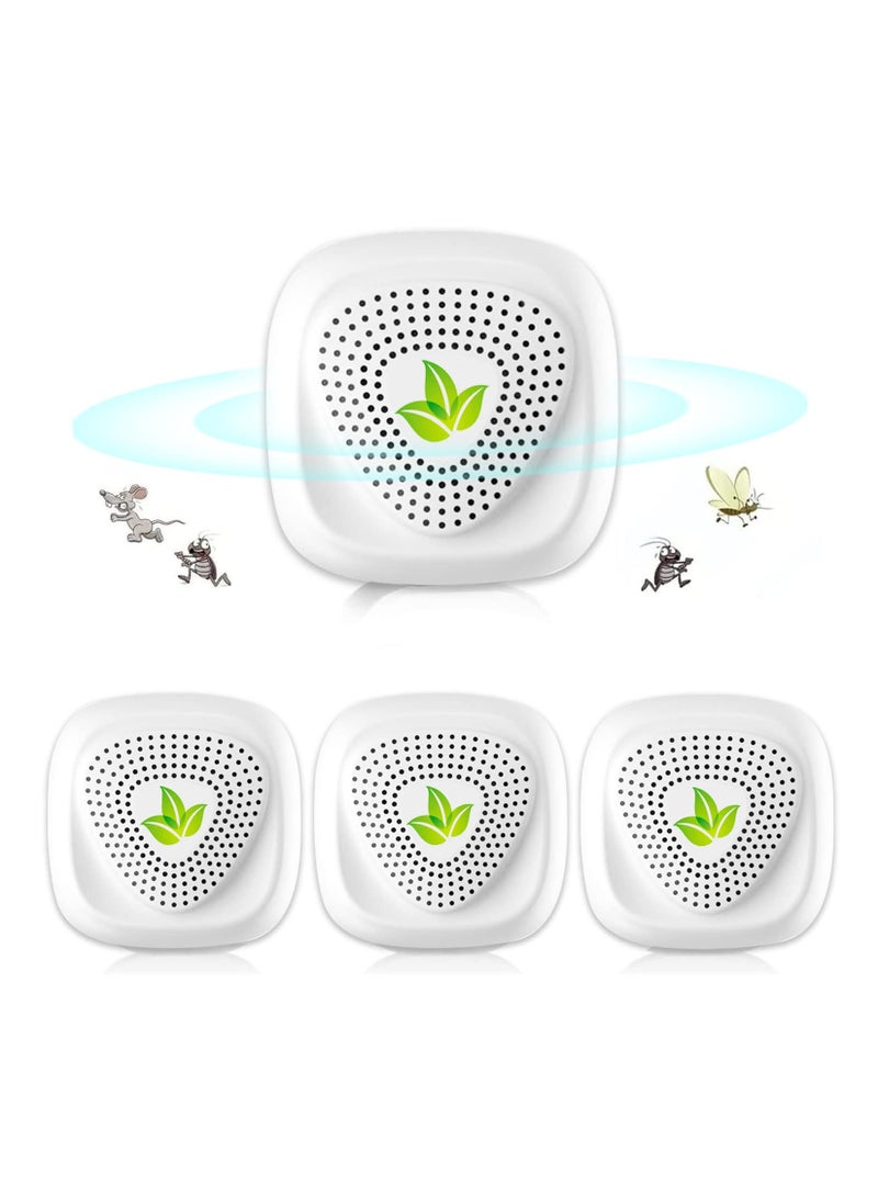 Zikra 4PCS Ultrasonic Pest Repeller, Efficient Spider and Mosquito Repellent Indoor Ultrasonic Pest Control Device Repelling Spider, Mosquitoes, Mouse, Cockroach and Other Rodents, 100% Safe - Image 1