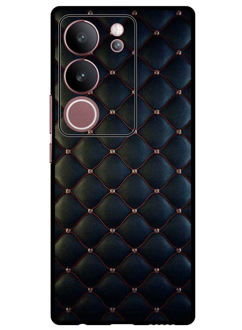 Theodor Protective Case Anti Scratch Shock Proof Bumper Cover For Vivo S17 - S17 Pro Stappers On Black Cloth Pattern - Image 1