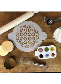 Designer Stencils Designer Stencils C312 Celtic Top 1 Cake Stencil, Beige/semi-transparent  - Image 4