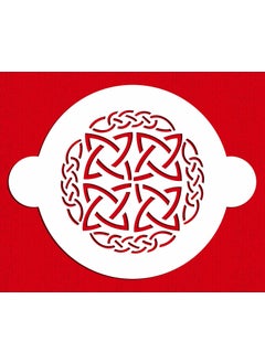 Designer Stencils Designer Stencils C312 Celtic Top 1 Cake Stencil, Beige/semi-transparent  - Image 1