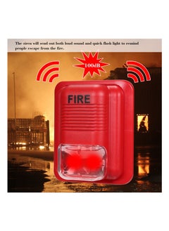 NIBEMINENT LED Fire Warning Strobe Alarm Red 15.2x6.3x12.2centimeter  - Image 3