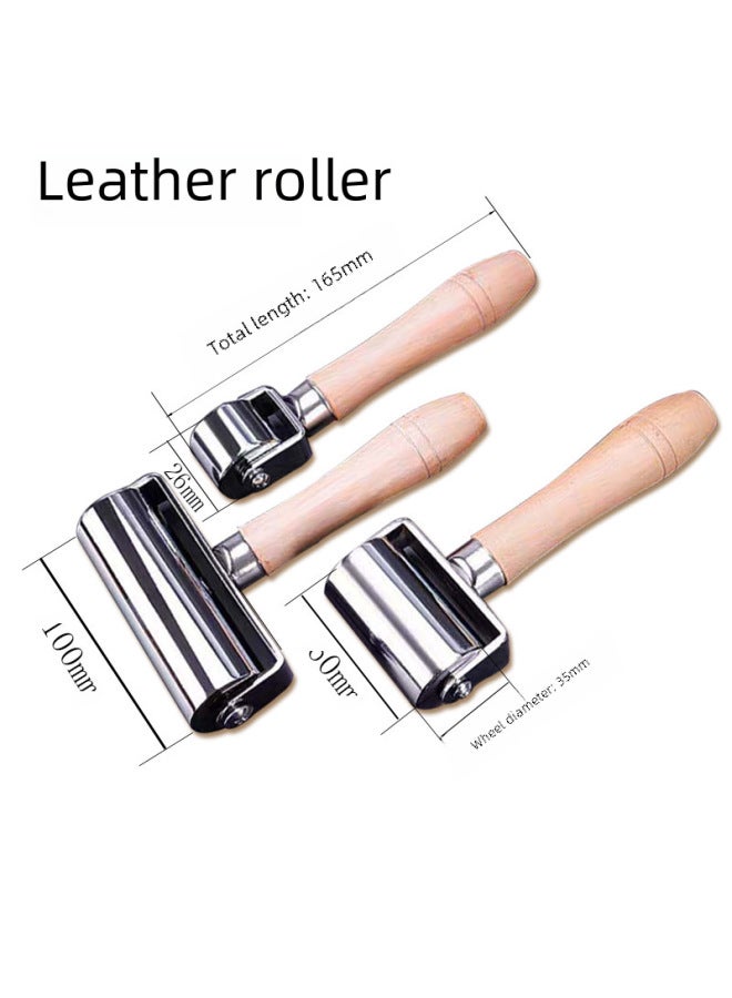 Clean_title-Specifications:Original Wooden Handle White Roller -100mm - Image 1