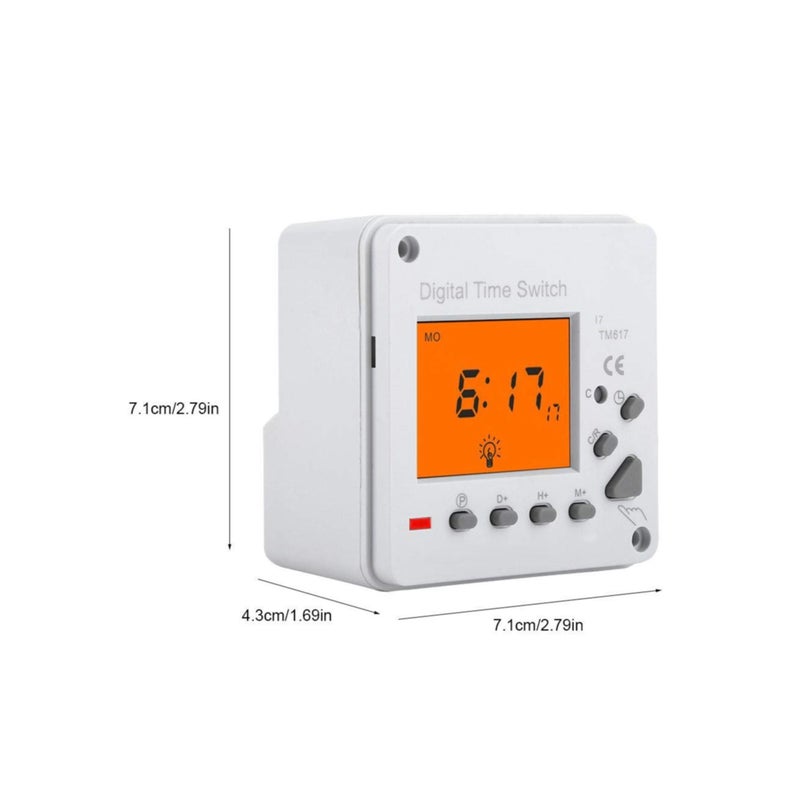 SOLARAE Digital Timer Electric Programmable Smart Control Switch Timer with Backlight Display for Household Appliance Advertising Board Road Lamp Neon Light(220v)… - Image 2