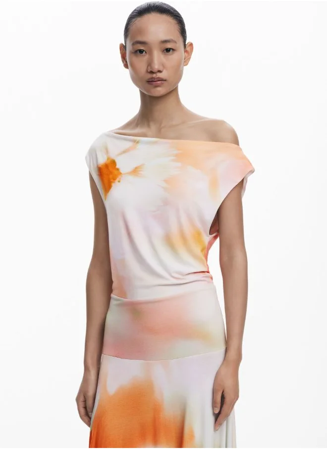 DESIGUAL Asymmetric Long Dress