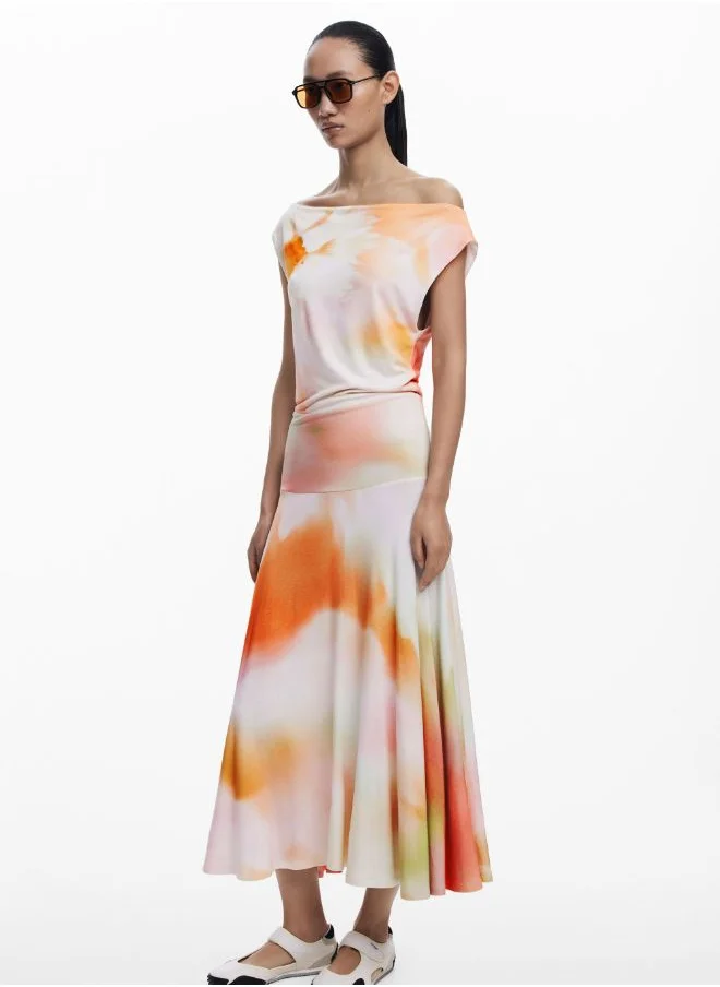 DESIGUAL Asymmetric Long Dress