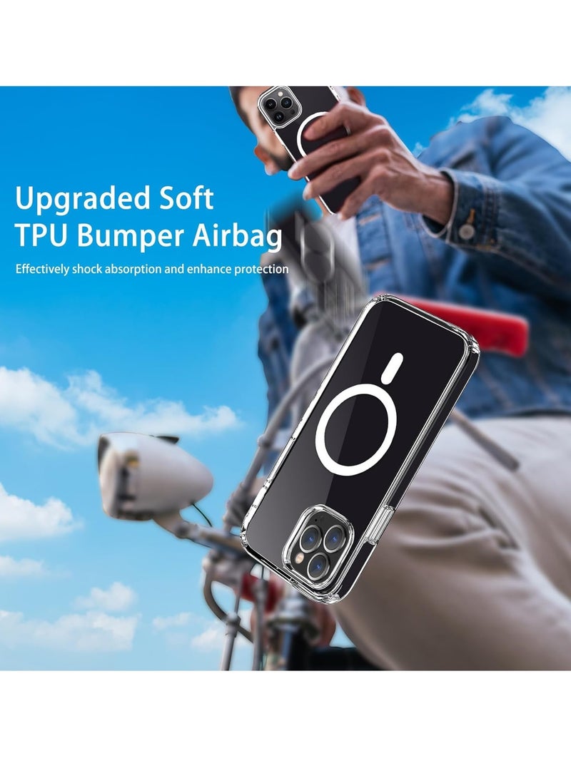 ELTRAZONE IPHONE 15 PRO MAX MAGNETIC CASE [5 IN 1] WITH 2X SCREEN PROTECTORS + 2X CAMERA LENS PROTECTORS, MILITARY PROTECTION, ANTI-YELLOW, SHOCKPROOF, SLIM MAGNETIC COVER FOR IPHONE 15 PRO MAX 6.7 INCH - Image 3