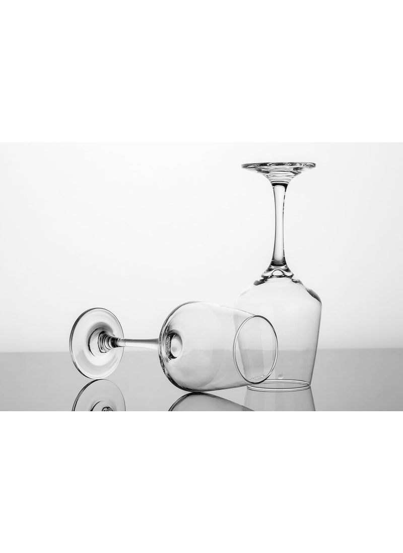 smart serve Smartserve Premium Wine Glass Set Set of 6 250ml Elegant Soda Lime Glasses for Wine Cocktails Everyday Enjoyment Perfect for Gifting Special Occasion Gift Box  - Image 3