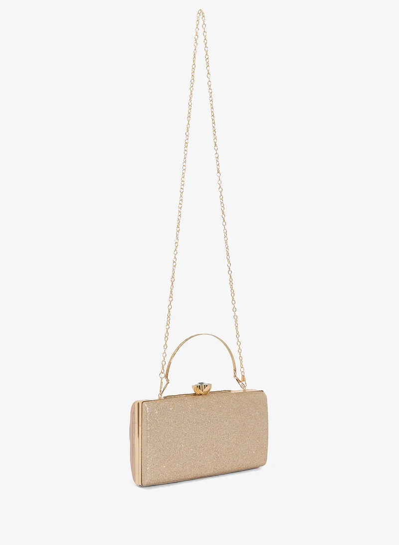 Khizana  Shimmer Embellished Detail Clutch With Top Handle for Women | Best Price UAE