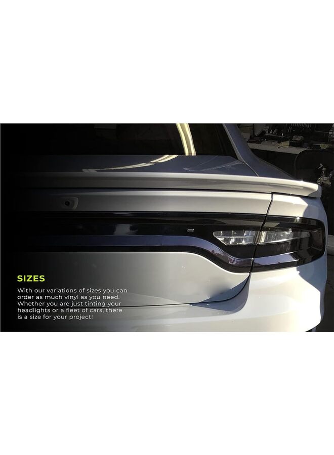 Air-Tint Dark Black Headlight Taillight Tint Air-Release Vinyl Wrap Film Roll (60 Inch x 180 Inch (Large roll) - Image 5