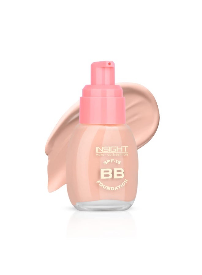 INSIGHT BB Foundation For All Skin Types - 30 ml (Rosy Glow) | Medium Coverage | Skin Like Finish | Everyday Use | Lightweight - Image 1