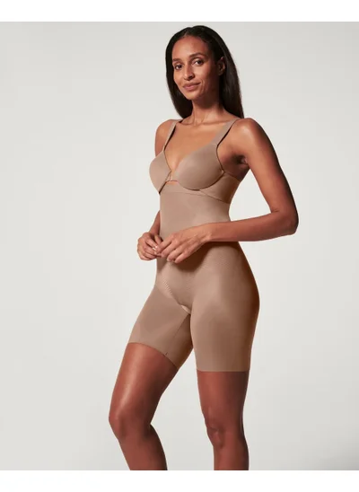 SPANX Spanx Women's 10233R High-Waisted Mid-Thigh Short Dark Nude