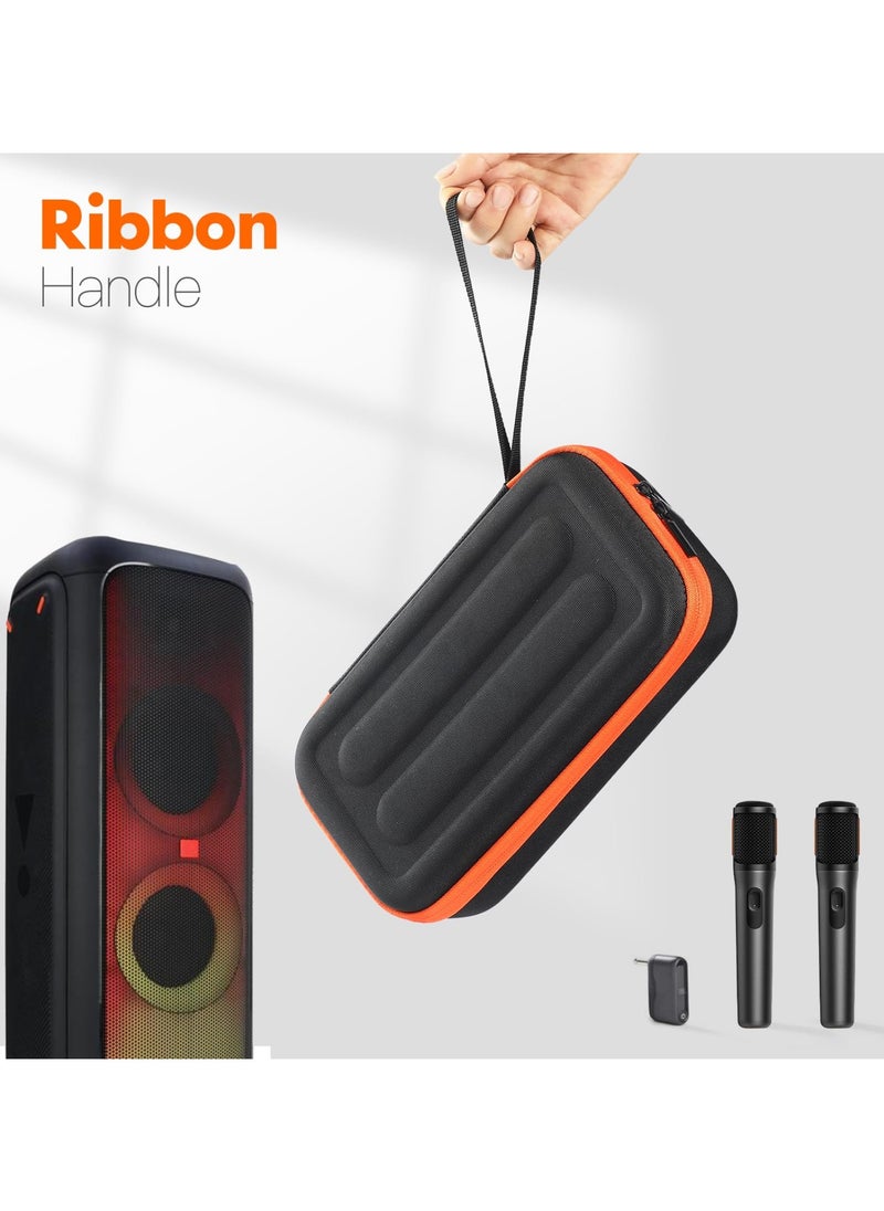 ماركة غير محددة - إيفا حالة التخزين المحمولة لـ JBL PartyBox ميكروفون لاسلكي قابل للشحن ميكروفونات حقيبة السفر غطاء الحالة الوقائية (إصدار البطارية) - Image 1