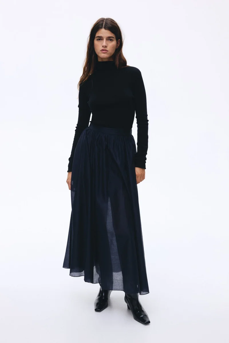 H&M A-line midi skirt