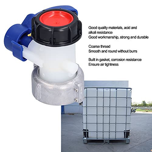 Qinlorgo IBC Tank Replacement Valve, DN50 75mm Coarse Thread IBC Tote Valve, ABS + Aluminum Alloy Water Tank Adapter, for IBC Tank, Chemical Barrels - Image 2